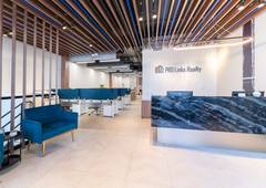 Bayside office: reception and work area